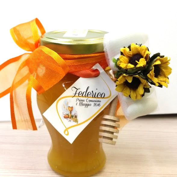 Vaso miele personalizzato 250g anfora
