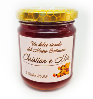 Bomboniera Miele di Melata vaso 250g Matrimonio Battesimo Cresima Comunione