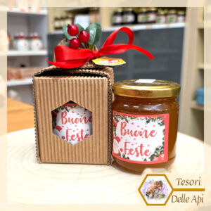 Vaso 250g Miele confezione natalizia TESORI DELLE API