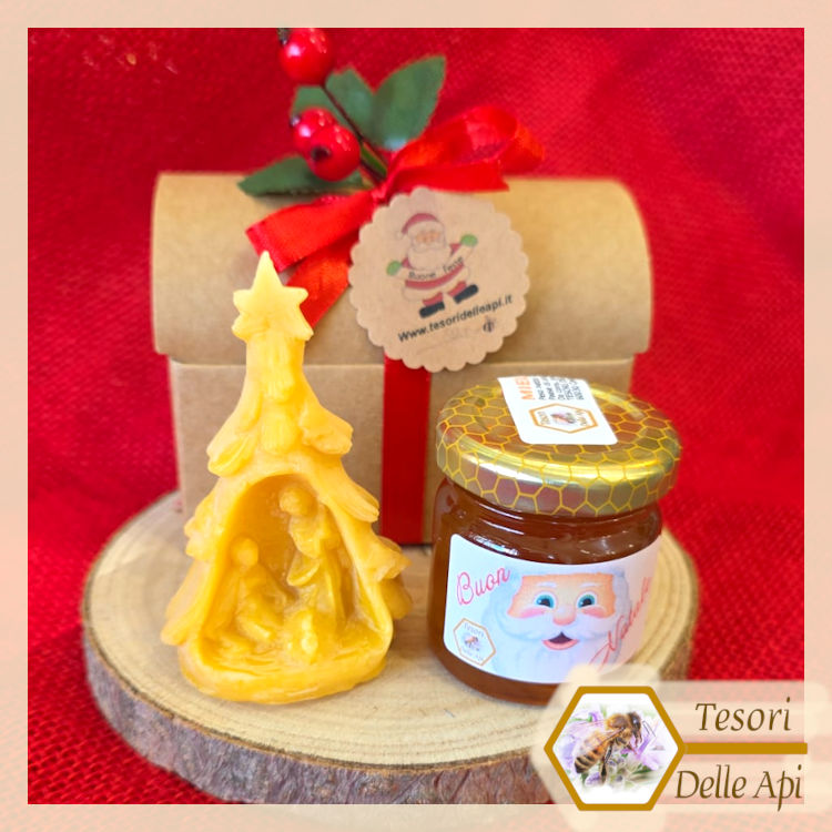 Cofanetto Miele Presepe Confezione Natalizia TESORI DELLE API Cofanetto Miele Presepe Confezione Natalizia TESORI DELLE API