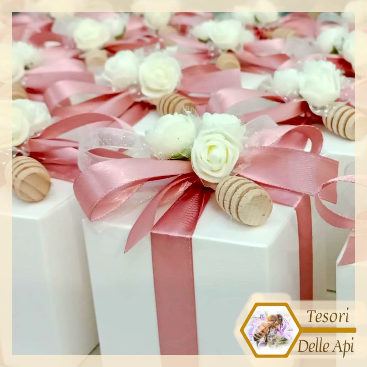 Bomboniera Matrimonio Miele Scatola Spargimiele