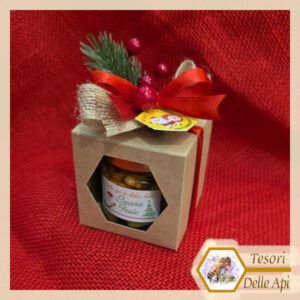 Scatolina natalizia fiocco Miele Frutta Regalino Natale Idea regalo decorazioni TESORI DELLE API