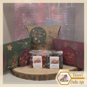 Regalo Tisana Relax Natale Bis Infusi 30g con scatolina natalizia assortita - TESORI DELLE API