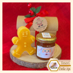 Cofanetto Miele Biscotto Pan di Zenzero Confezione Natalizia TESORI DELLE API