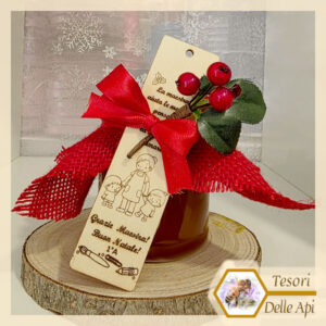 Miele 250g Regalo natalizio maestre con segnalibro personalizzato