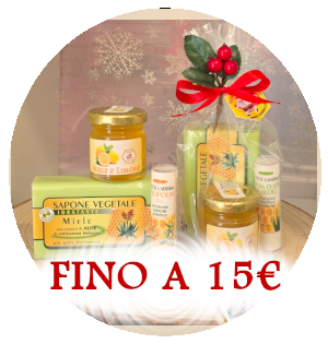Regali fino a 15€ - Confezioni natalizie TESORI DELLE API Regali fino a 15€ - Confezioni natalizie TESORI DELLE API