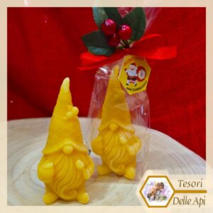 Confezione Natalizia: "Gnomo con Miele" in Cera d'Api