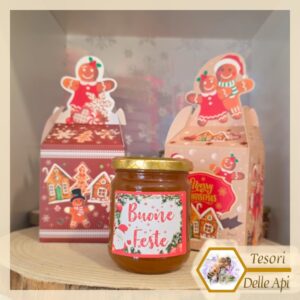 Miele Millefiori 250g - Confezione Natalizia Pan di Zenzero