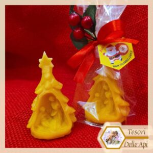 Confezione Natalizia: Presepe Alberello in Cera d'Api