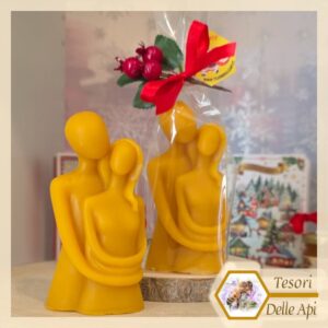 Confezione Natalizia: "Coppia Innamorati" in Cera d'Api