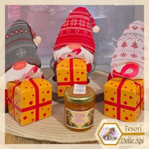 Miele Millefiori 50g - Confezione Natalizia Scatolina Gnomo