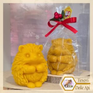 Confezione Natalizia Riccio in Cera d'Api