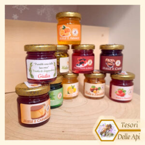 Modello 1 Vaso Miele Aromatizzato 50g Etichetta personalizzata