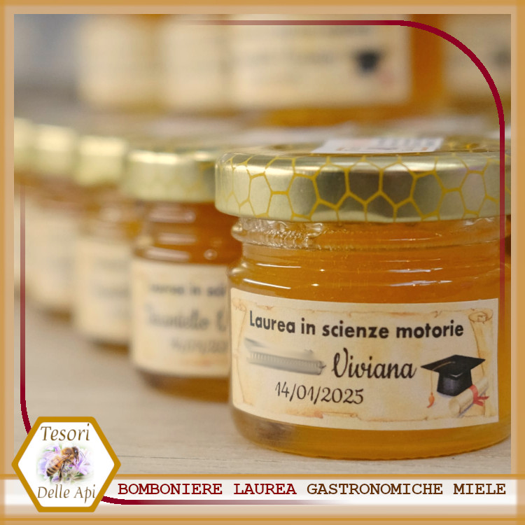 Segnaposto Laurea Miele 30g Segnaposto Laurea Miele 30g